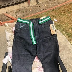 A brand new pair of jeans.